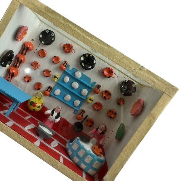 Micro Miniature Dollhouse Box Room Diorama Pottery Store Studio 1:144 Mexico - Picture 3 of 8